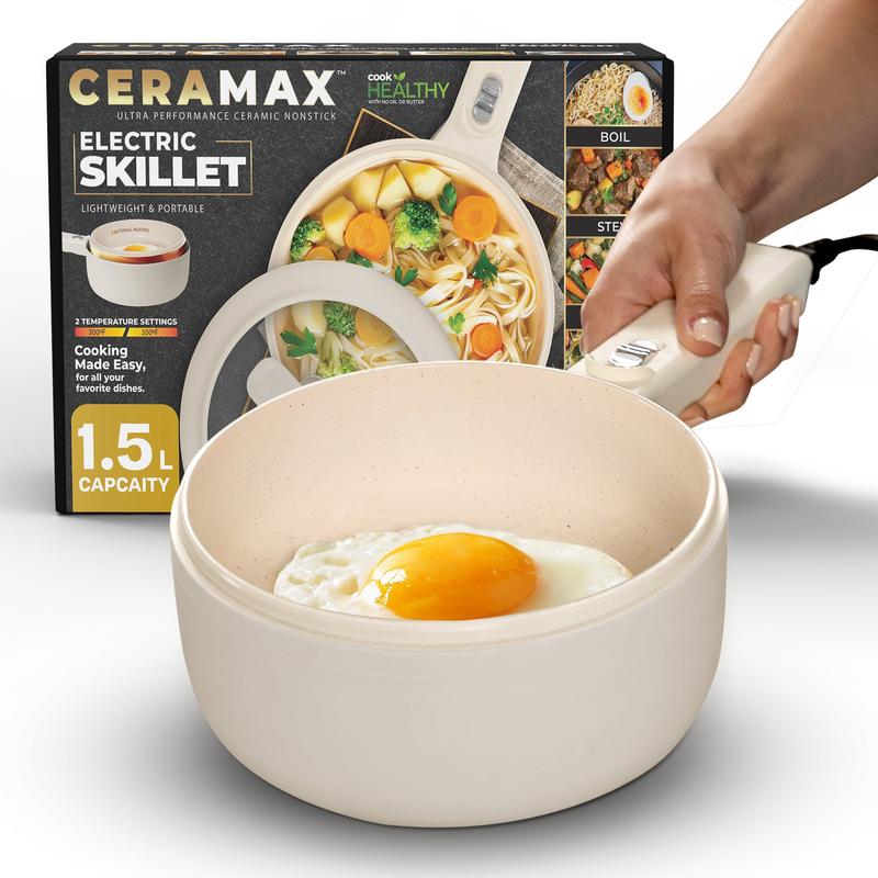 Electric Cooker Nonstick Ceramic Skillet Pan